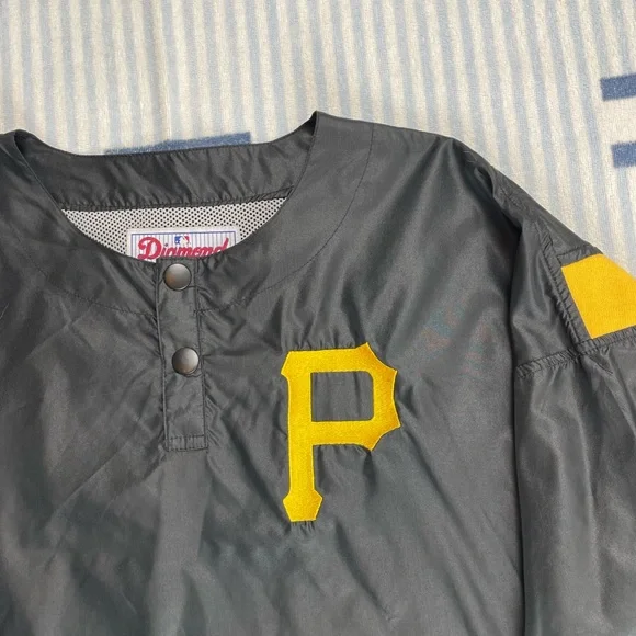 Vintage Starter Pittsburgh Pirates MLB Baseball short sleeve pullover warmup - Picture 9 of 13